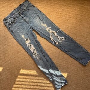 Empyre Women’s Ripped Blue Skinny Jeans